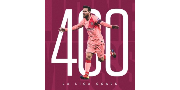 Messi se tornou a primeira pessoa na La Liga 400